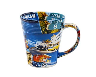 Tassa de ceràmica totalment impresa de 12 oz